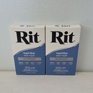 Lot Of 2 Boxes Rit Royal Blue All Purpose Fabric Dye